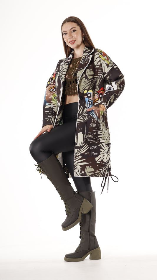 Fantasy Printed Coat (7689)