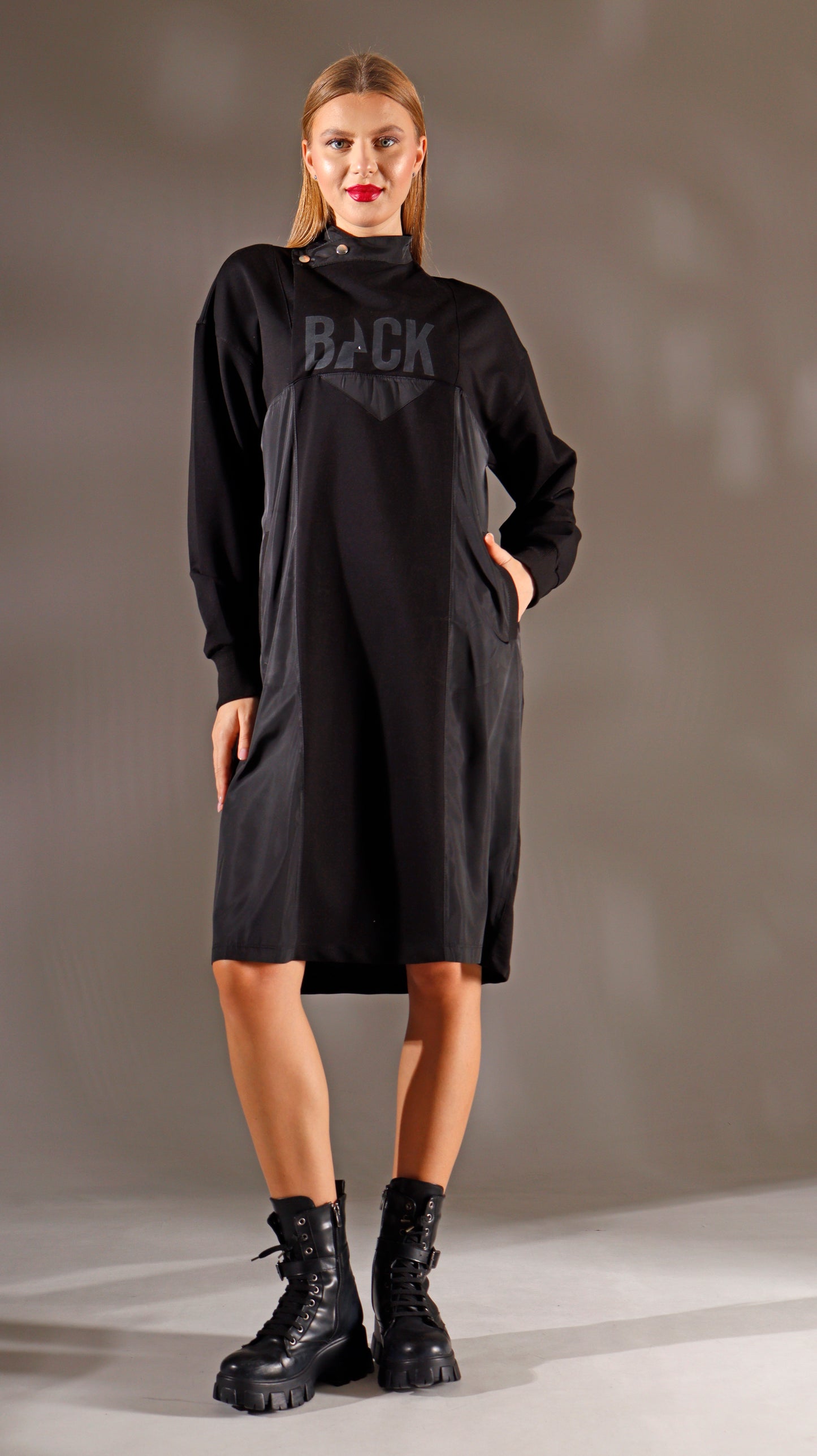 BACK Black Dress (7773)