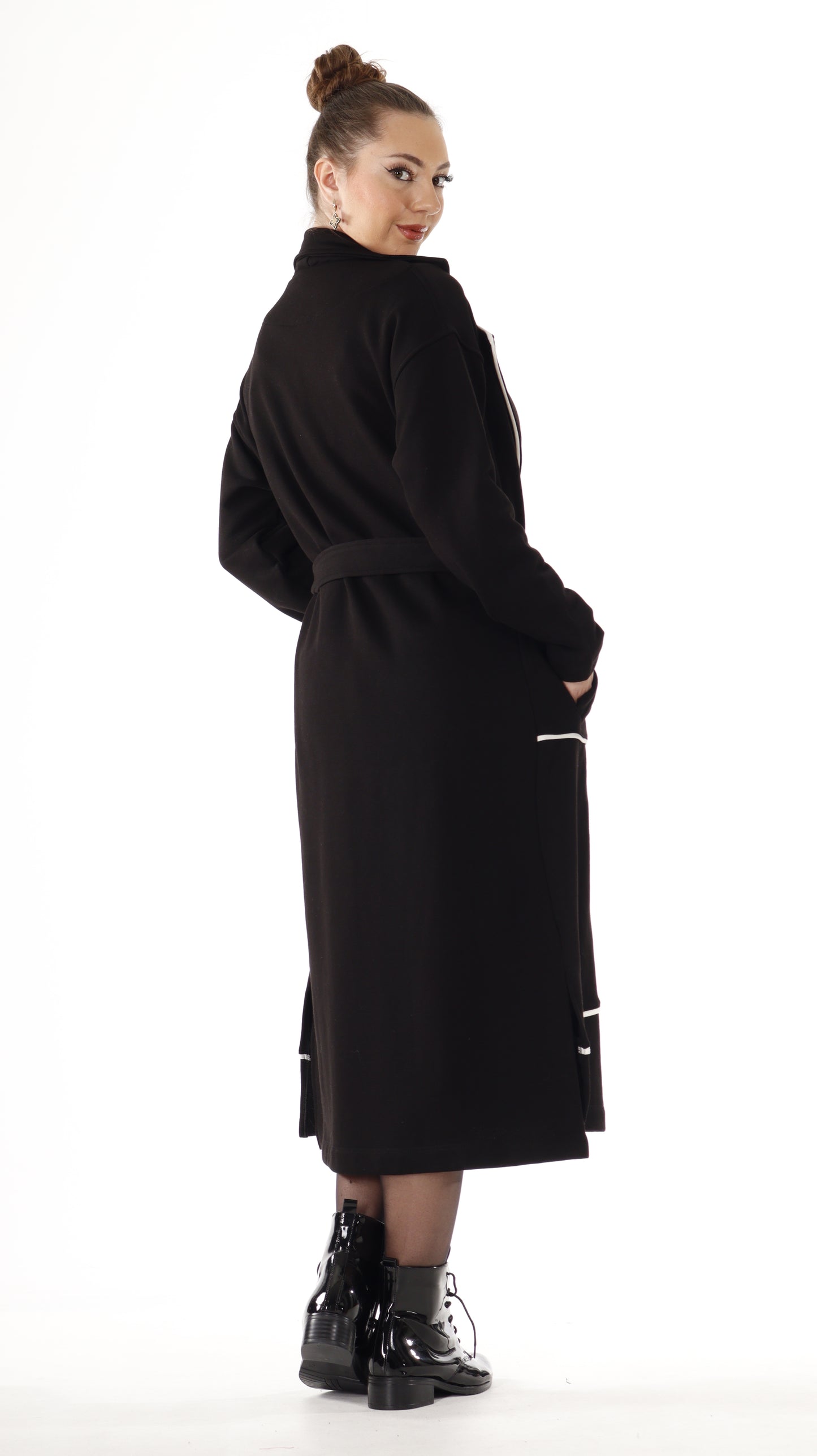 Designer Long Star Jacket With Wrap (7751) Thick